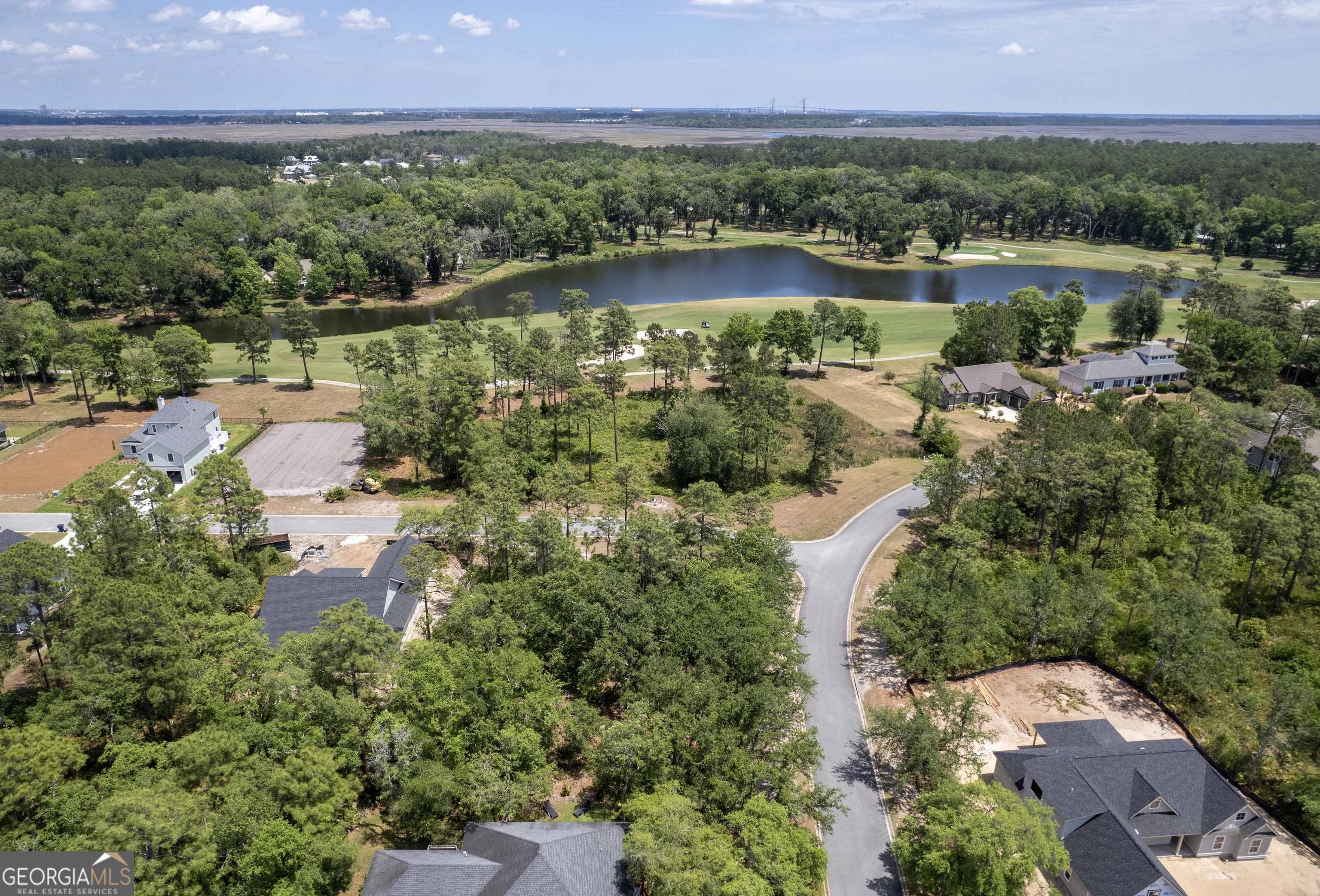0 Rookery Wynd Waverly, GA 31565 - Photo 5 of 9 an aerial view of residential building and lake view