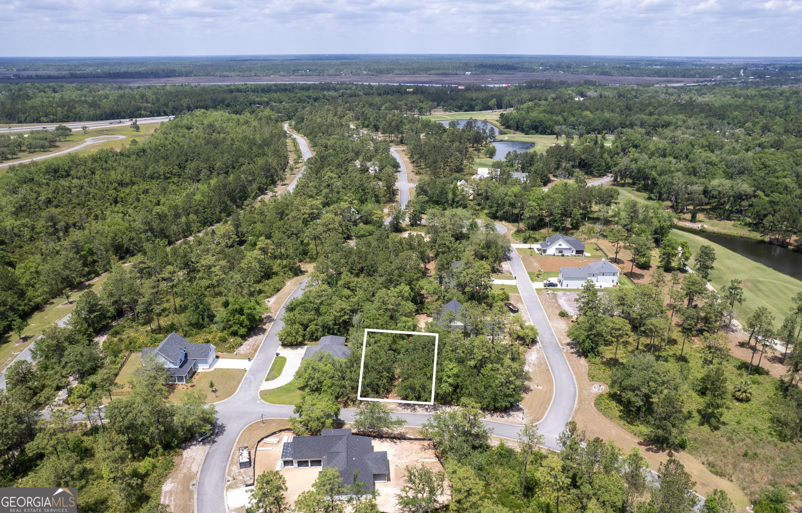 0 Rookery Wynd Waverly, GA 31565 - Photo 7 of 9 an aerial view of residential house with outdoor space and trees all around