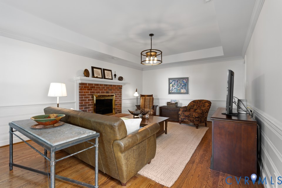 3009 Sable Road Henrico, VA 23233 - Photo 23 of 51 a living room with furniture and a fireplace