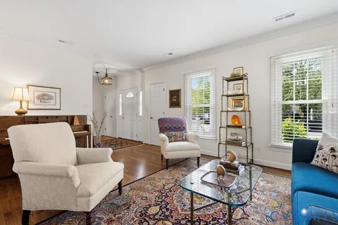 a living room with furniture and a couch