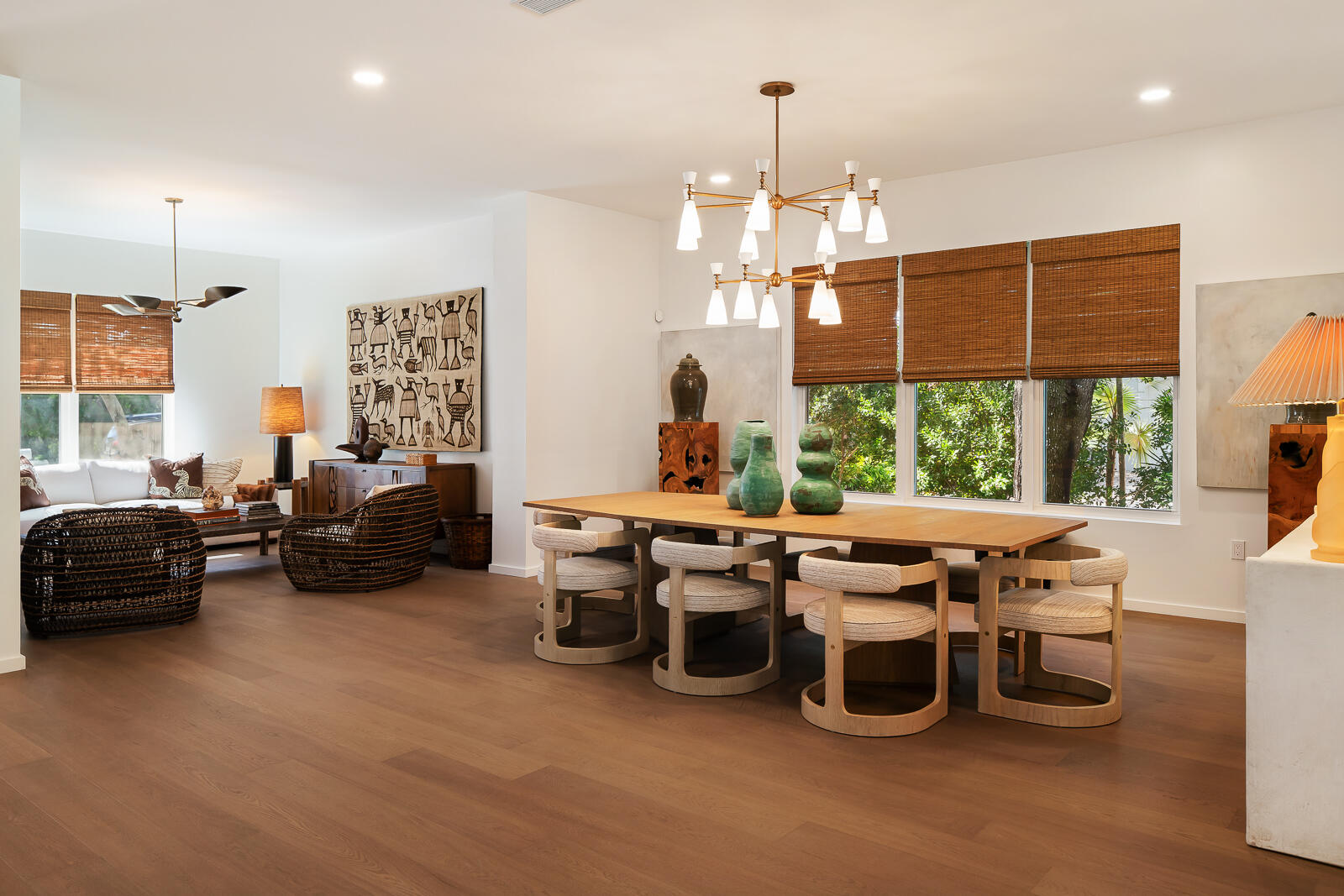 6371 Southwest 87th Terrace Pinecrest, FL 33156 - Photo 5 of 16 a very nice looking living room with a large window and a chandelier