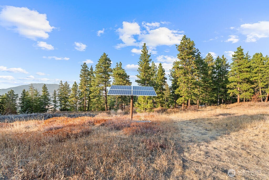 3050 East Stiss Canyon Road Wenatchee, WA 98801 - Photo 6 of 27 a view of a street with a yard and a fountain
