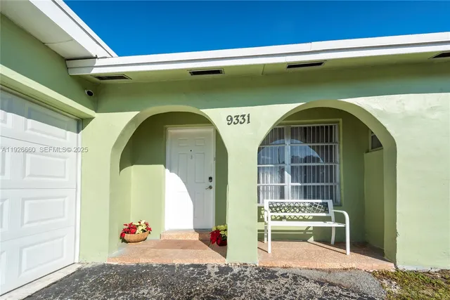 a front view of a house