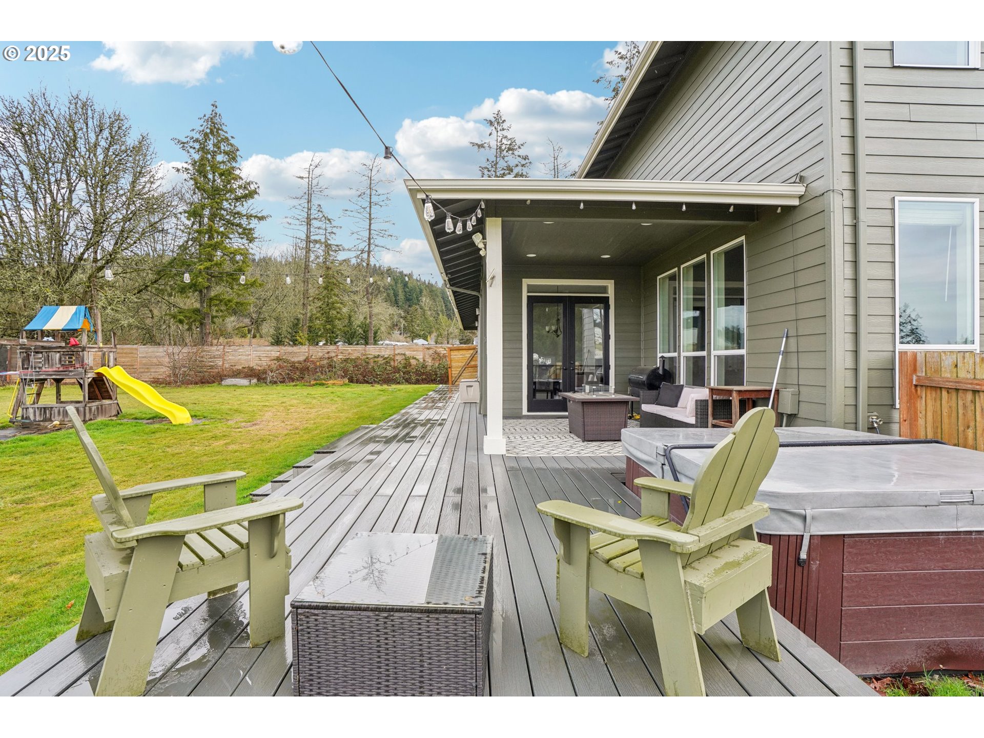 18147 Southeast Troge Road Damascus, OR 97089 - Photo 36 of 45 a view of a house with swimming pool and sitting area
