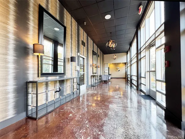 a view of an entryway with an outdoor space