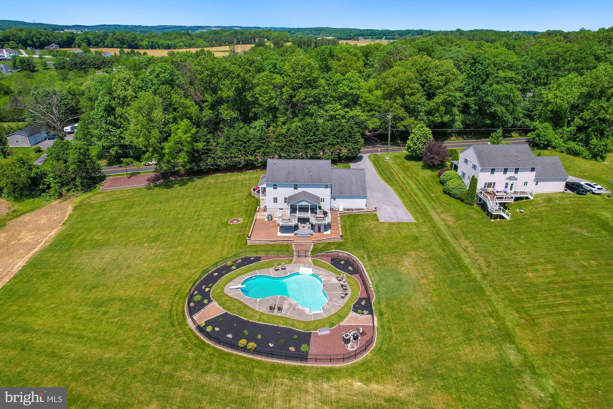 3221 Coon Club Road Hampstead, MD 21074 - Photo 9 of 58 Elevated View of Property & House
