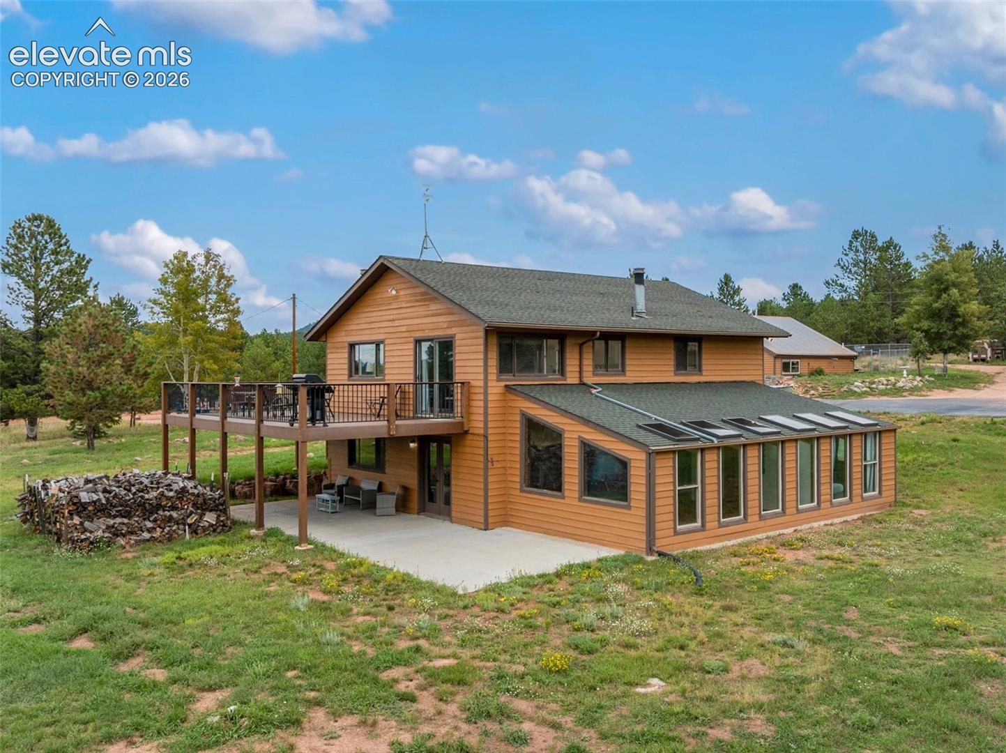 100 Mills Ranch Road Woodland Park, CO 80863 - Photo 13 of 49 Back of property