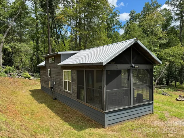 a view of a house with a balcony