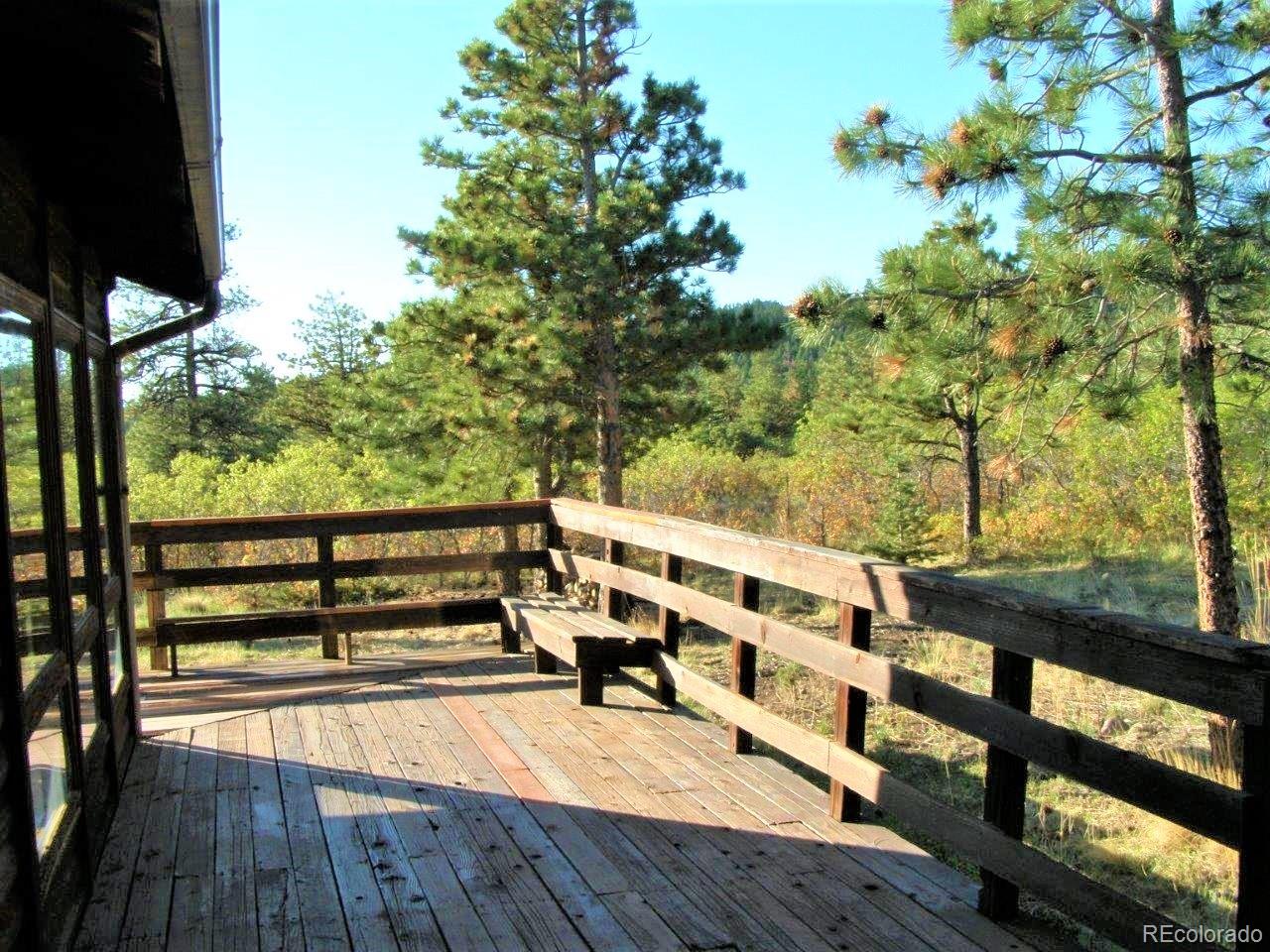 481 San Miguel Road Westcliffe, CO 81252 - Photo 21 of 26 a view of a balcony with chairs