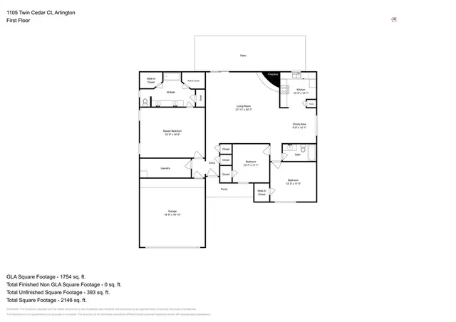 $2,125 | 1105 Twin Cedar Court, Arlington, TX 76018