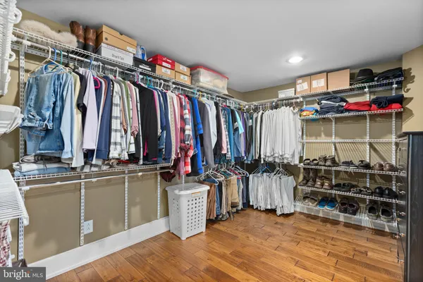 a view of a walk in closet