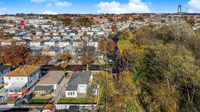 an aerial view of a city