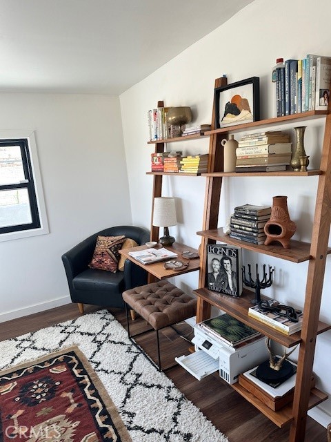 6597 Mesquite Springs Road Twentynine Palms, CA 92277 - Photo 26 of 44 a living room with furniture and wooden floor
