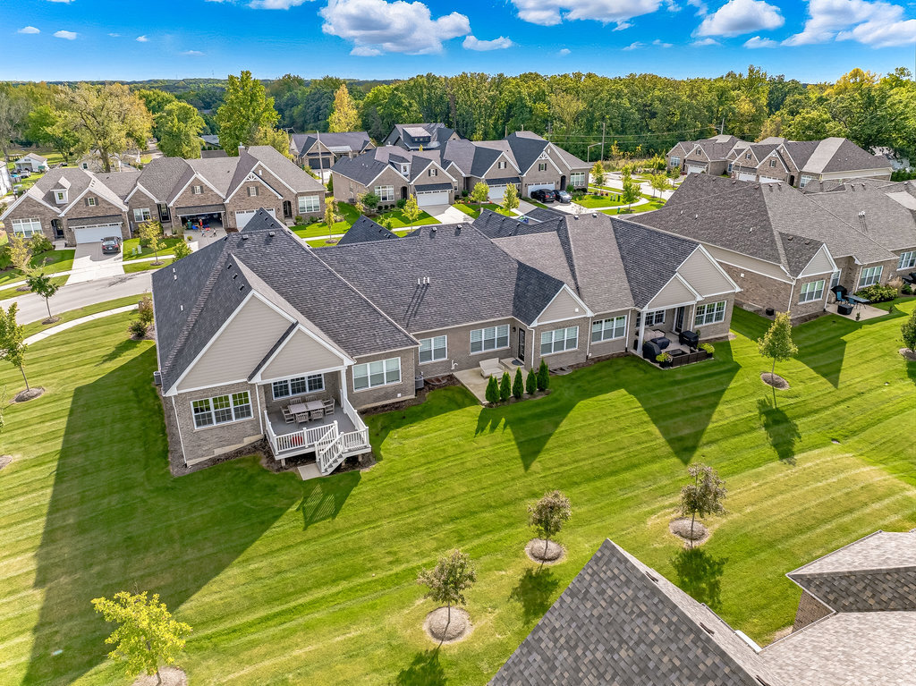 1409 Notting Hl Drive Lemont, IL 60439 - Photo 26 of 31 an aerial view of residential houses with outdoor space and pool