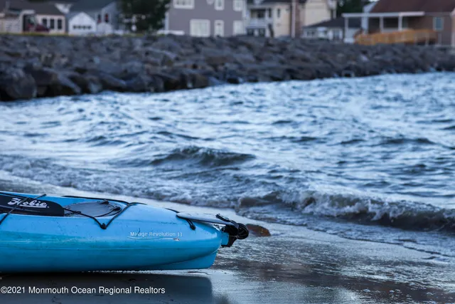 a view of an ocean and beach