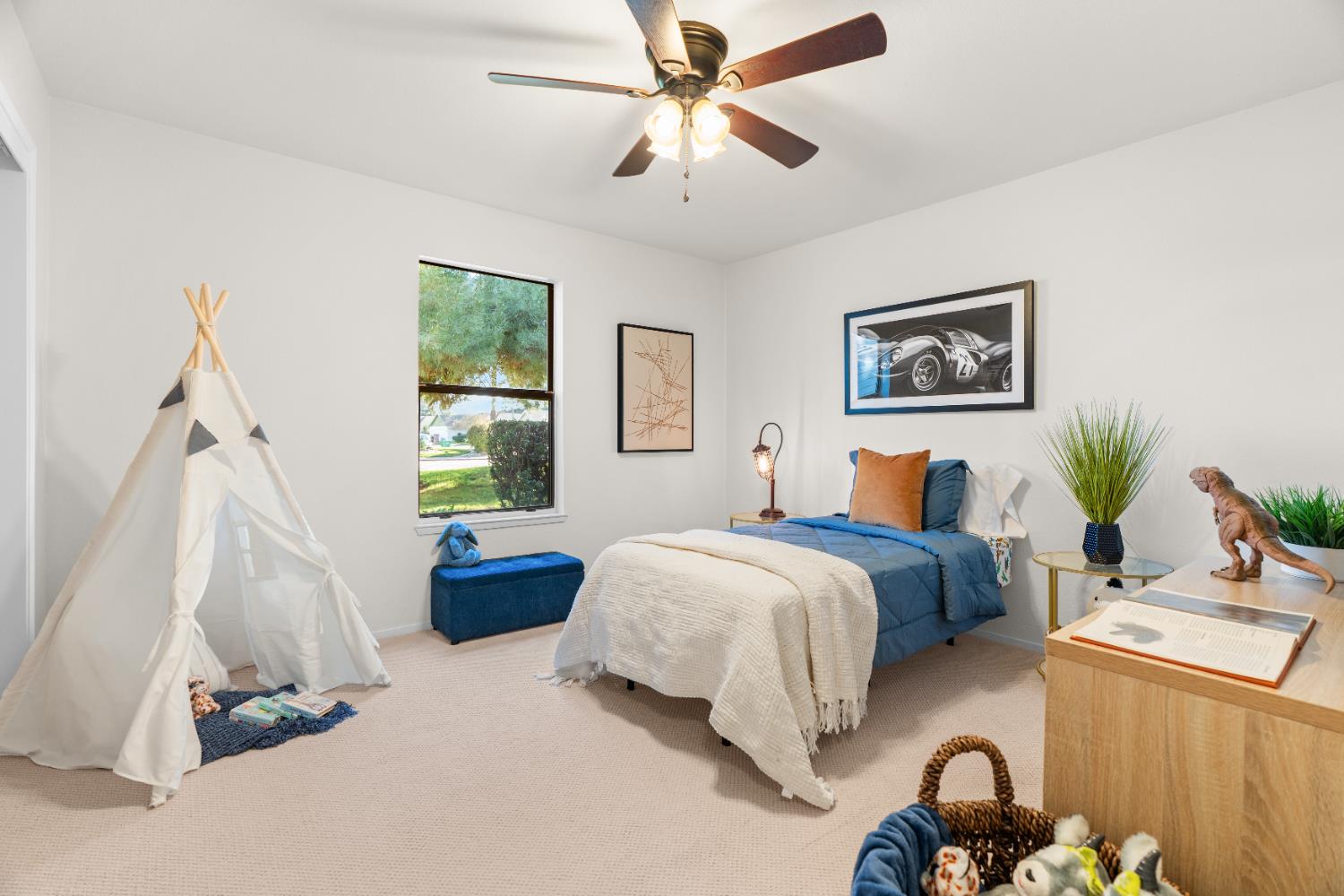 2401 Eilers Lane, Unit 105 Lodi, CA 95242 - Photo 15 of 23 a bedroom with bed couch and window