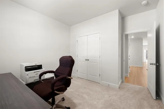 a view of workspace with furniture