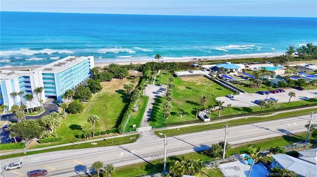 an aerial view of a city