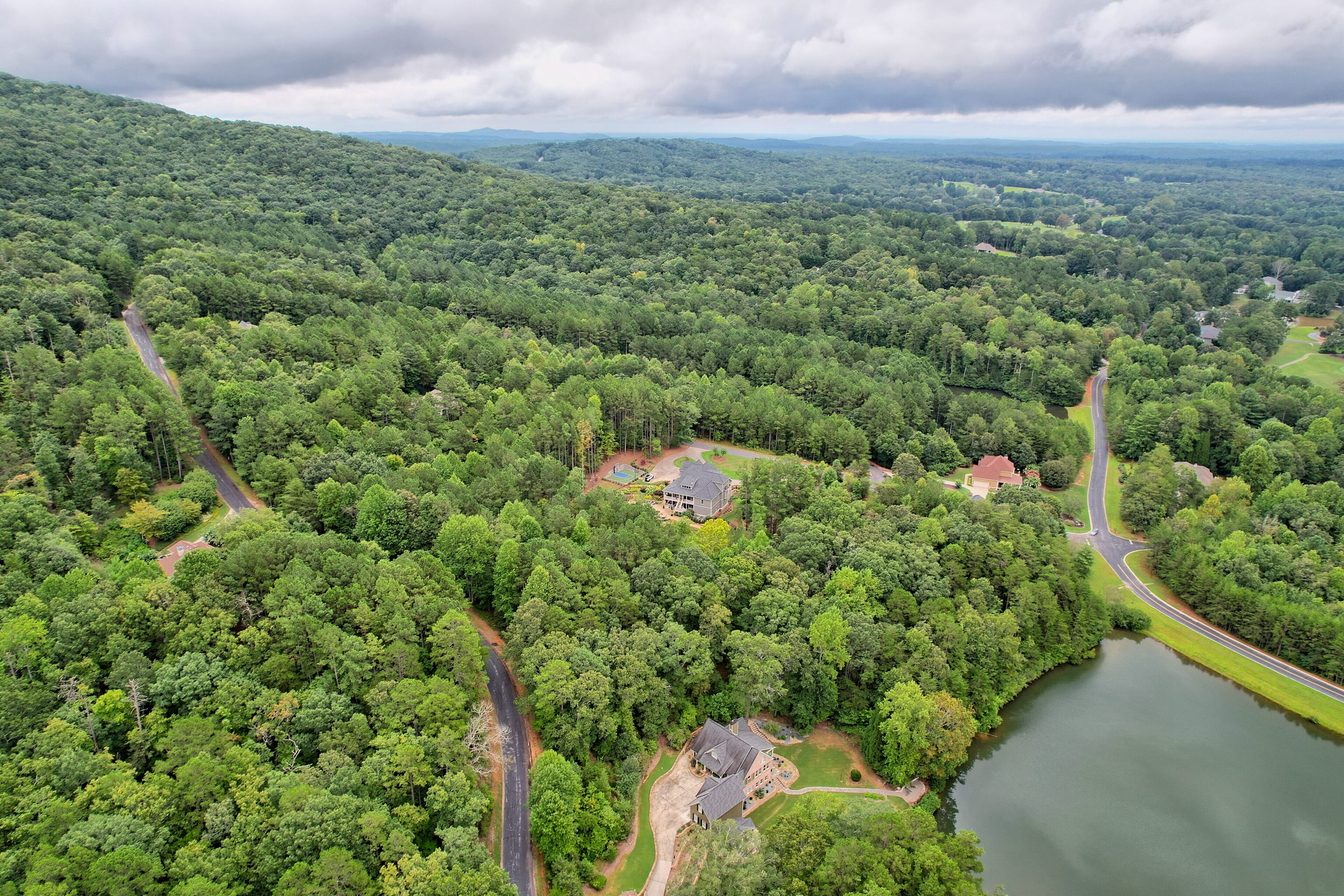 Lot 417 Yates Circle Clarkesville, GA 30523 - Photo 7 of 11 an aerial view of residential houses with outdoor space and trees
