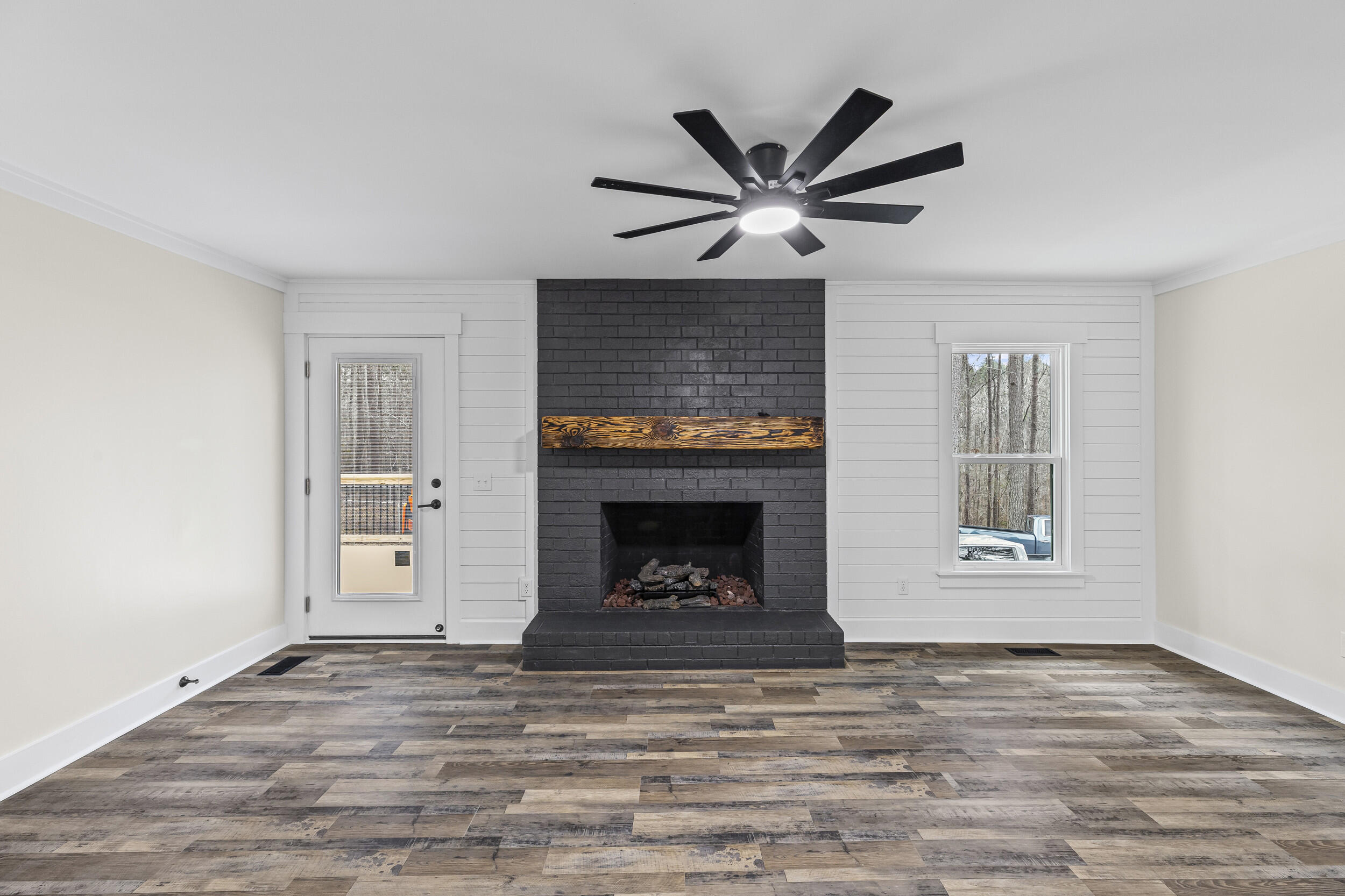 641 Mealing Road North Augusta, SC 29860 - Photo 4 of 37 Living Room with Gas Fireplace, Shiplap