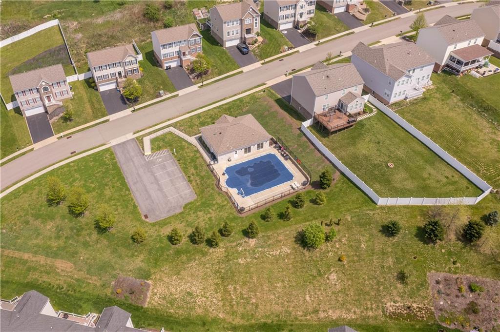 703 Freedom Drive Pittsburgh, PA 15205 - Photo 38 of 42 an aerial view of a house with a swimming pool