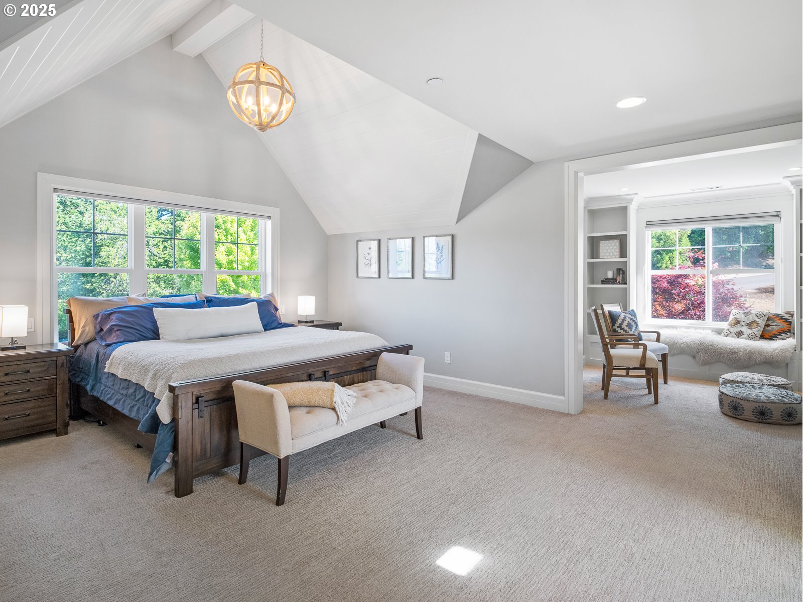 13848 Southeast Diamond Rdg Road Happy Valley, OR 97086 - Photo 15 of 48 a spacious bedroom with a bed and a couch
