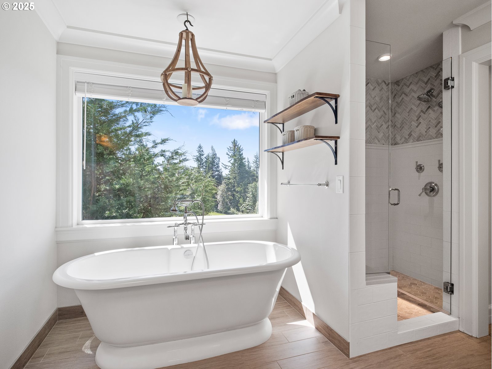13848 Southeast Diamond Rdg Road Happy Valley, OR 97086 - Photo 20 of 48 a bathroom with a bathtub and a shower