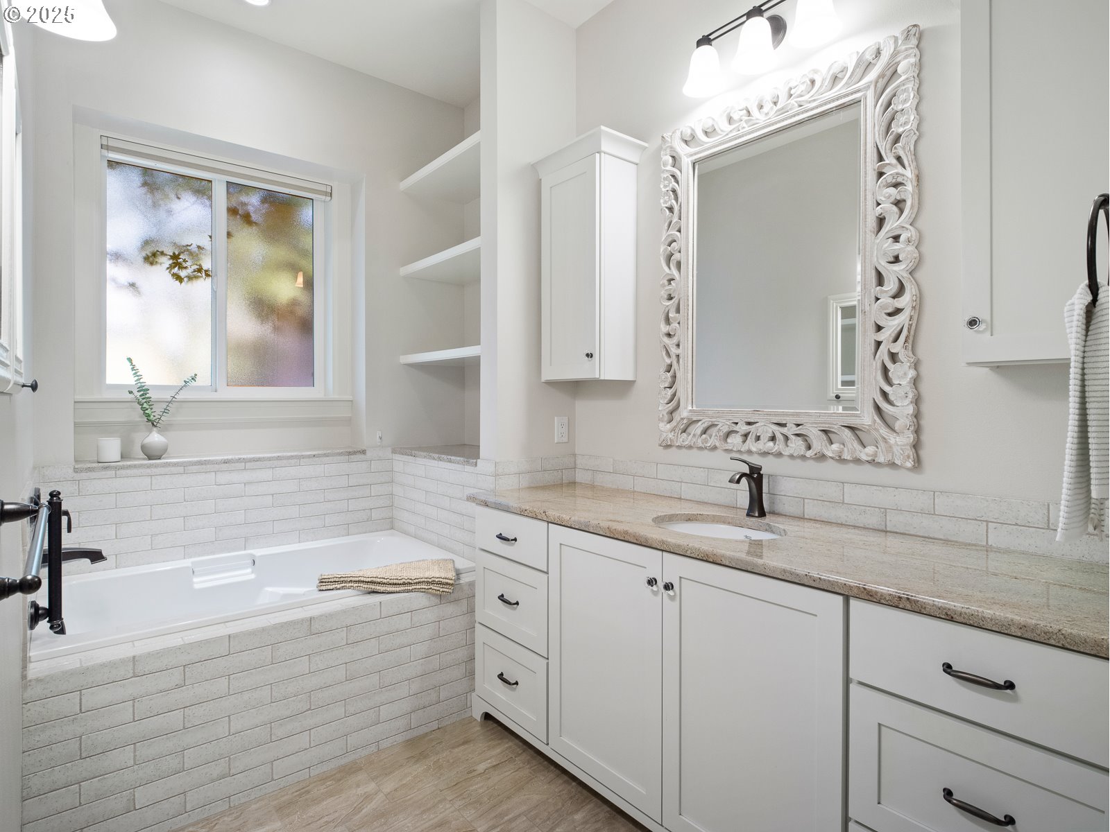 13848 Southeast Diamond Rdg Road Happy Valley, OR 97086 - Photo 39 of 48 a bathroom with a sink and a mirror