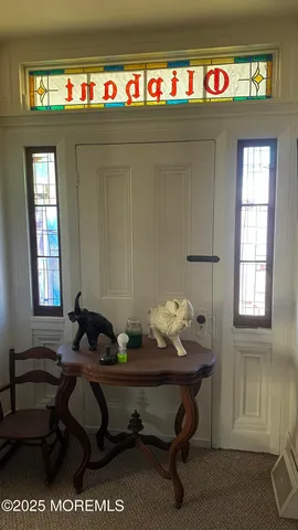 a room with furniture