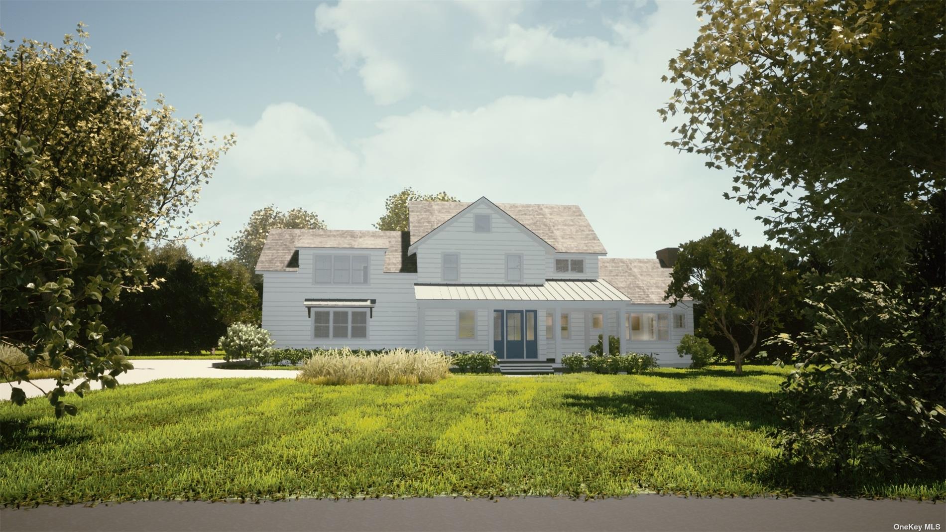 154 South Country Road Remsenburg, NY 11960 - Photo 1 of 1 a view of a house with swimming pool and a yard