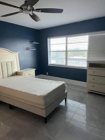 a view of small space with racks on the wall