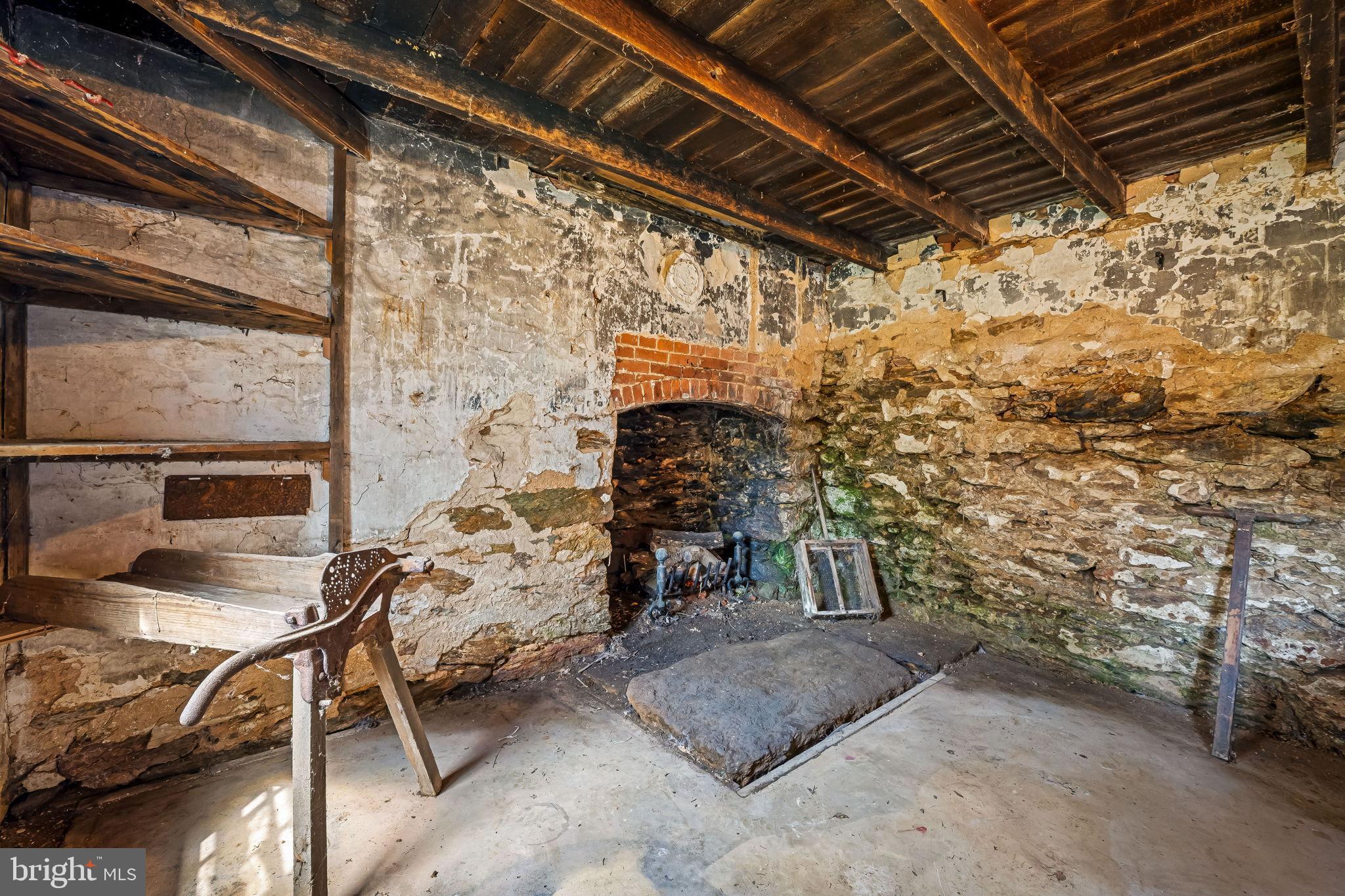 16756 Mount Airy Road Shrewsbury, PA 17361 - Photo 33 of 93 Summer Kitchen Stone Fireplace