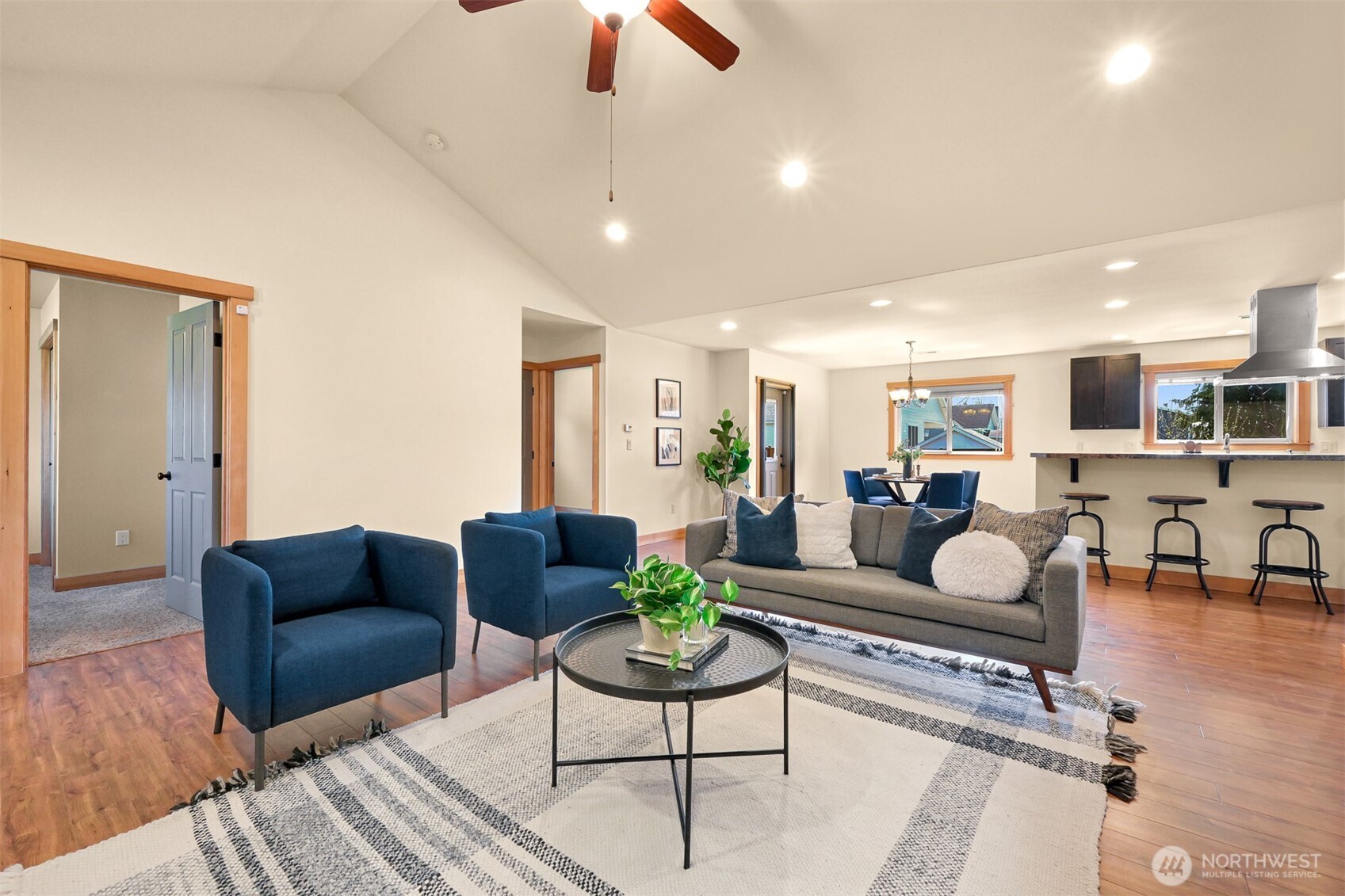 403 Westview Place Nooksack, WA 98276 - Photo 7 of 28 a living room with furniture fireplace and window