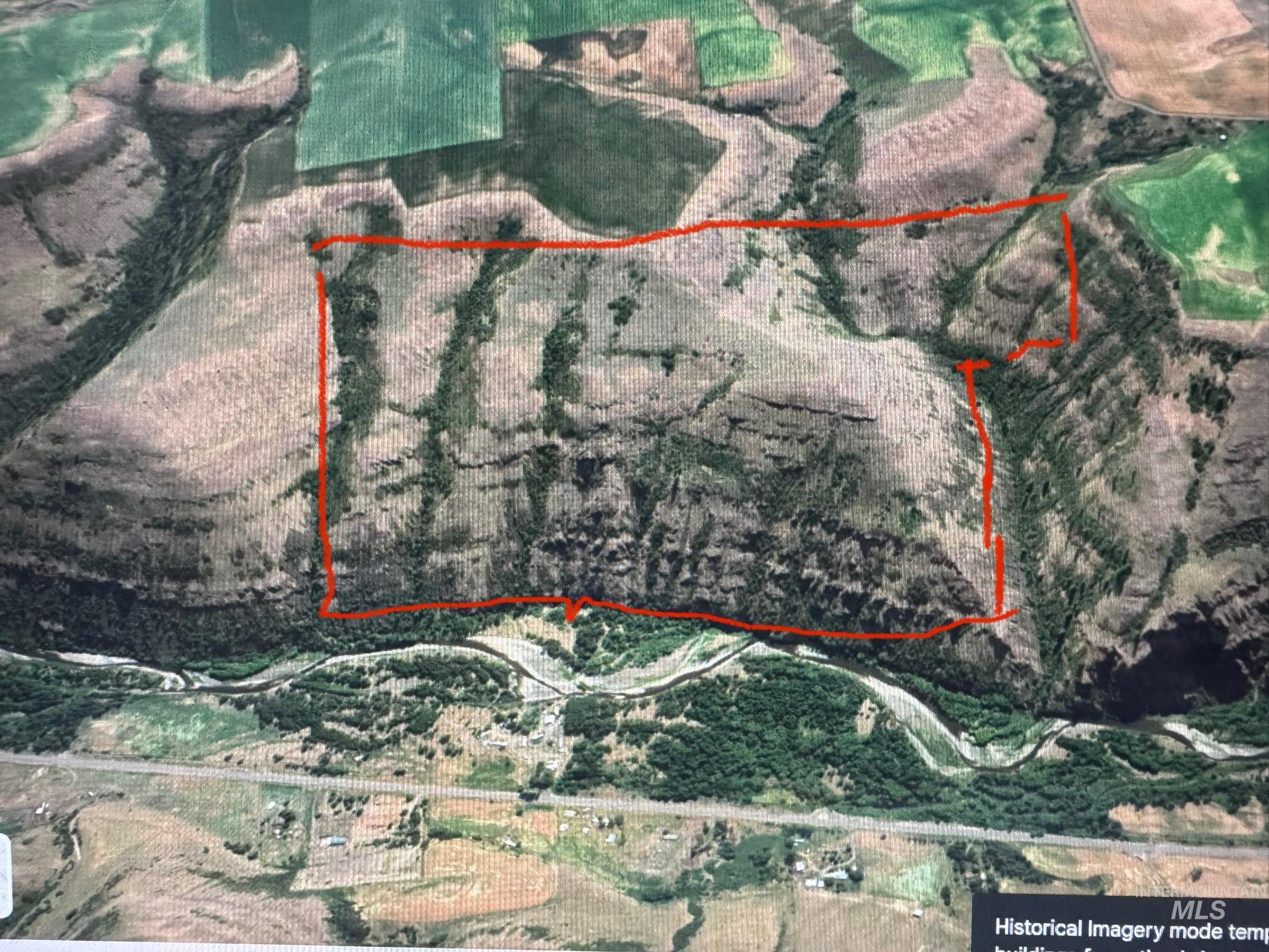 17550 Stoney Point Road Juliaetta, ID 83535 - Photo 5 of 37 Aerial view of property's location featuring property boundaries highlighted