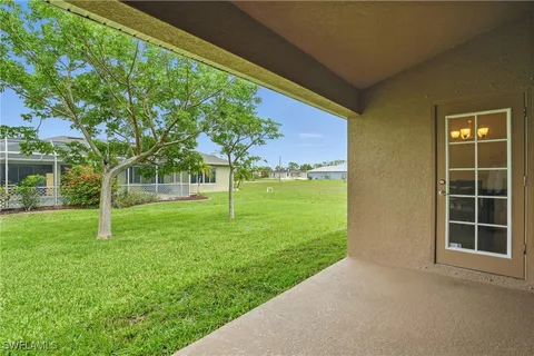 a view of a backyard with a garden