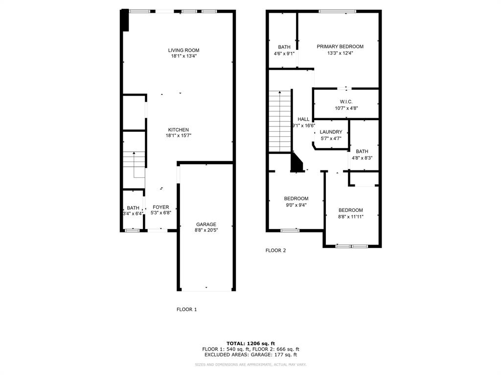 601 Thomas Street, Unit 1 Bonham, TX 75418 - Photo 21 of 23 a picture of floor plan