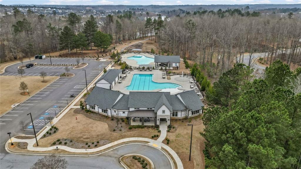 166 Champlain Road Hoschton, GA 30548 - Photo 42 of 53 an aerial view of a house with outdoor space