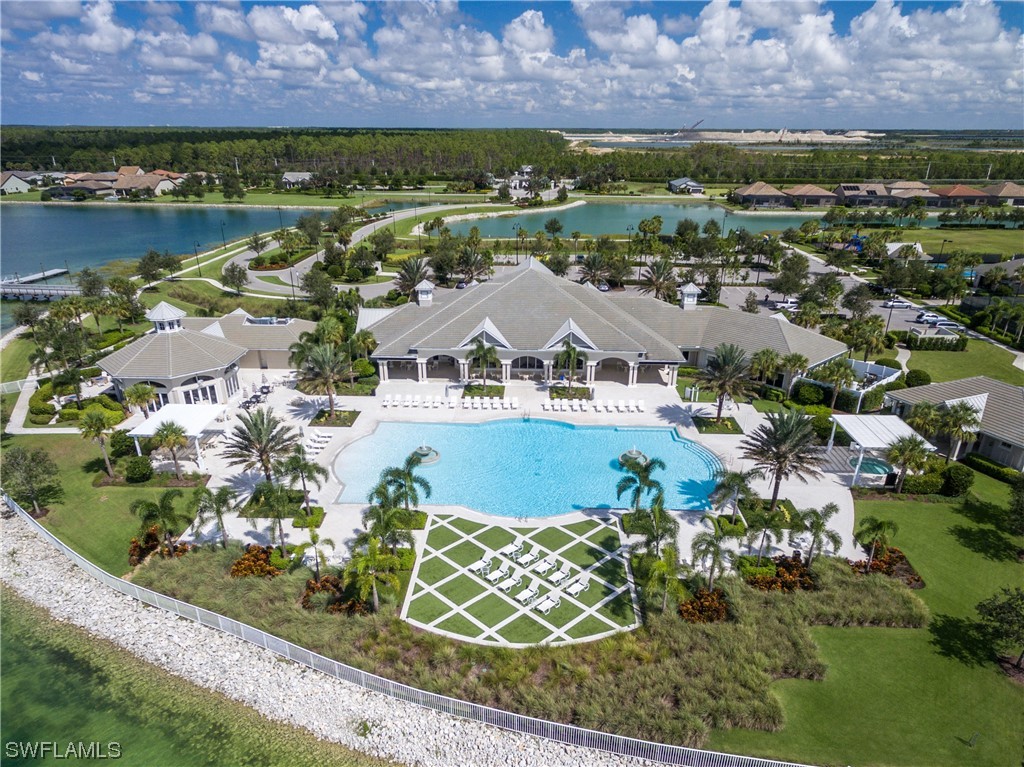 20198 Corkscrew Shores Boulevard Estero, FL 33928 - Photo 39 of 50 an aerial view of a house with a lake view