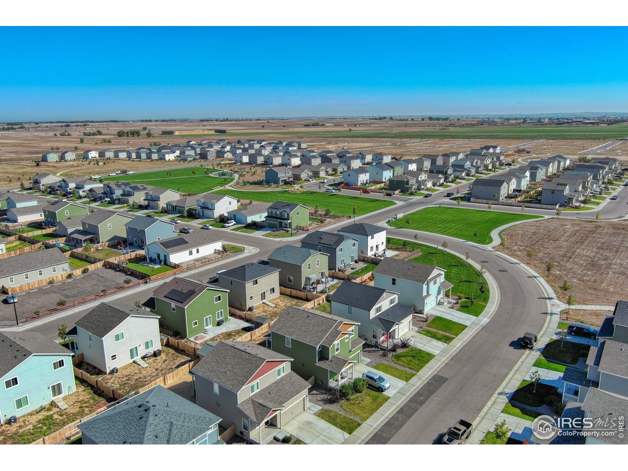 7015 Fall River Drive Frederick, CO 80530 - Photo 33 of 34 an aerial view of a city