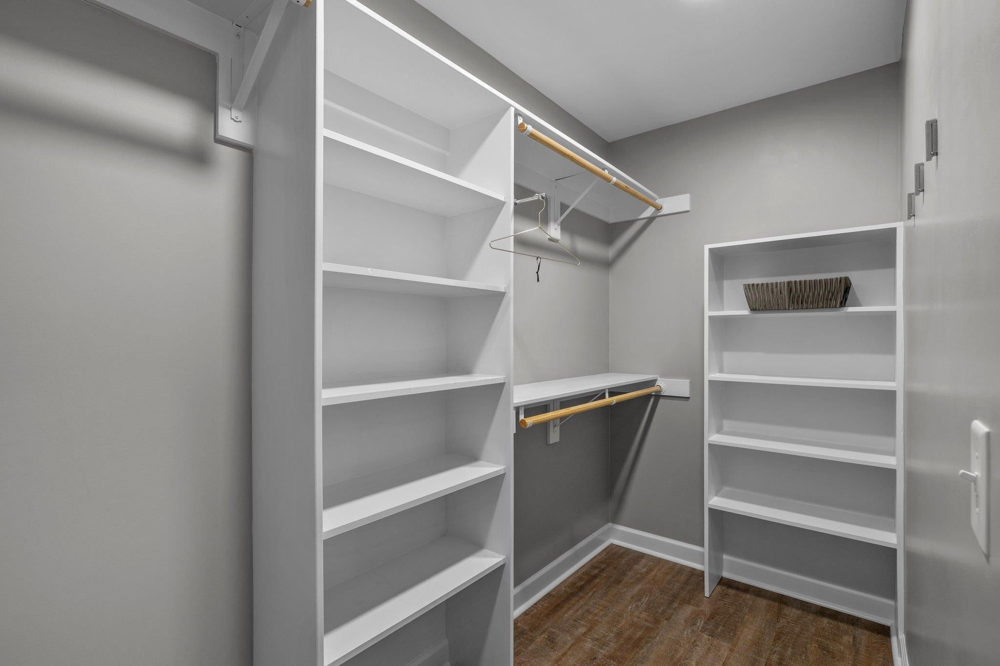 5229 Rivington Road Fuquay-Varina, NC 27526 - Photo 22 of 55 Large walk-in closet in primary bedroom with barn door Walk-in Closet