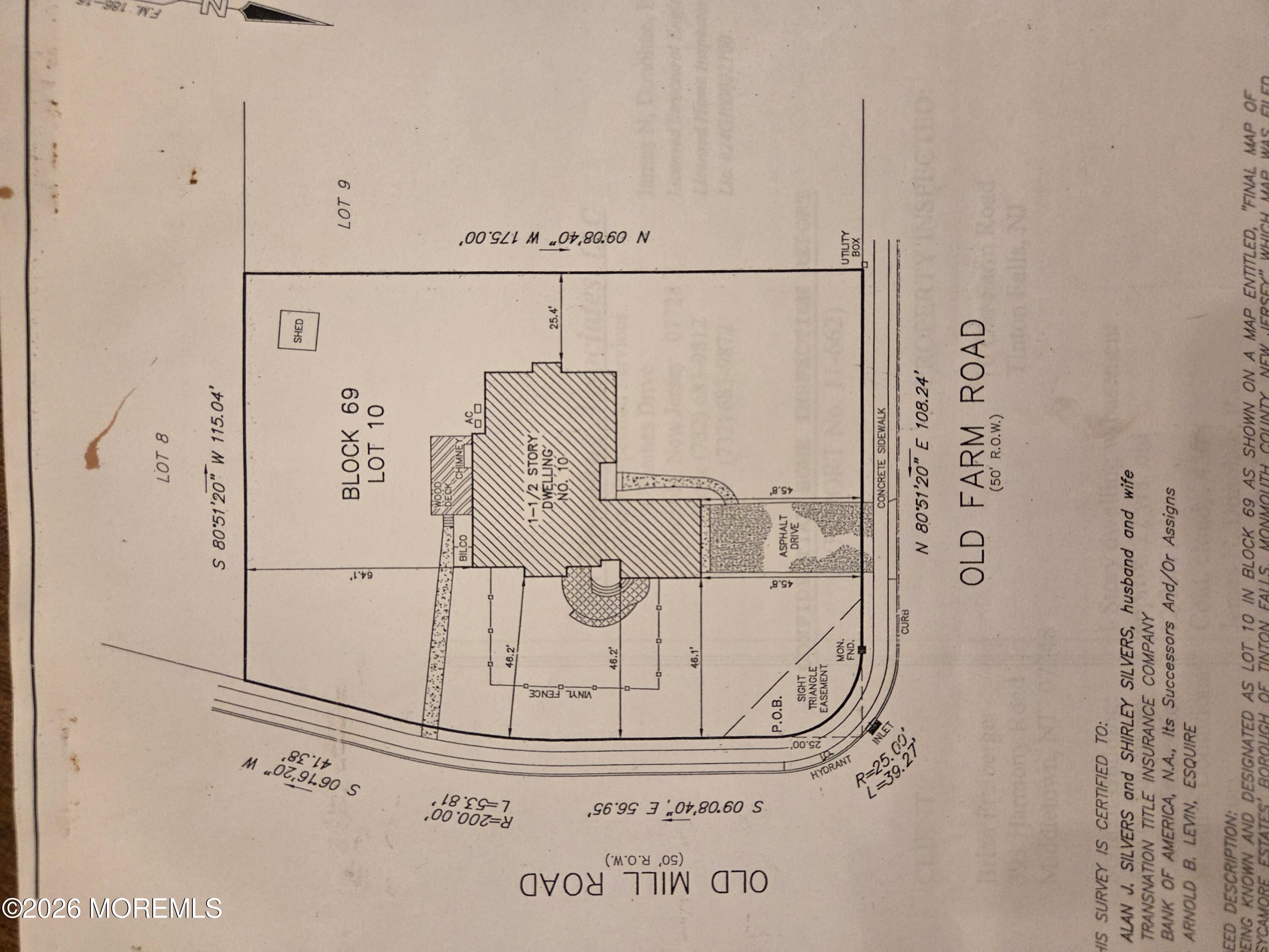 10 Old Farm Road Tinton Falls, NJ 07724 - Photo 48 of 48 Survey