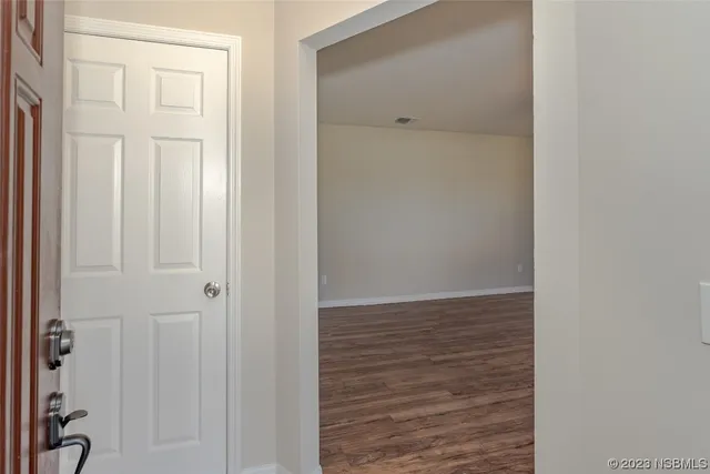 a view of closet area