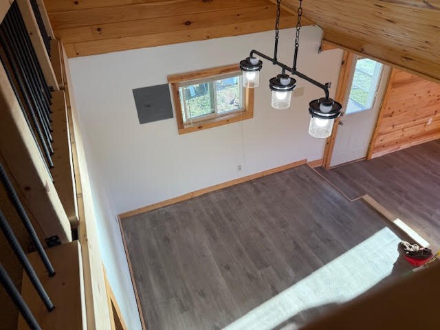W5693 Trego Park Road Trego, WI 54888 - Photo 16 of 25 VIEW FROM LOFT TO DINNING AREA