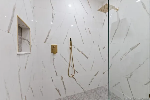 a view of a lake with a mountain