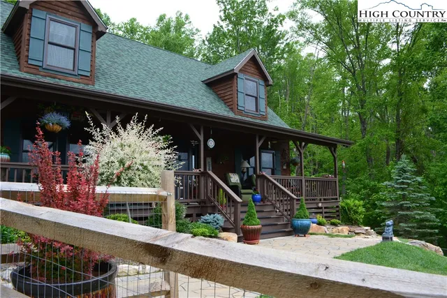 a view of a house with a balcony
