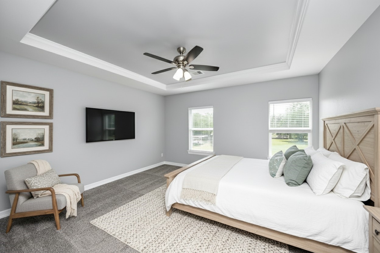 406 North 4th Street Beasley, TX 77417 - Photo 16 of 29 a bedroom with a large bed and a window