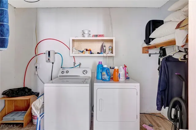 a view of storage and utility room