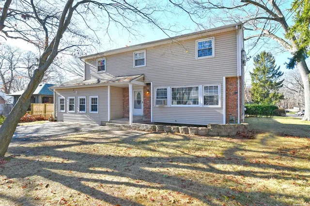 a view of a house with a patio