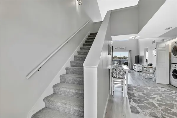 a bathroom with a tub and shower