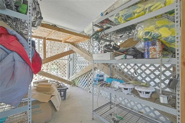 a view of a lake with a yard